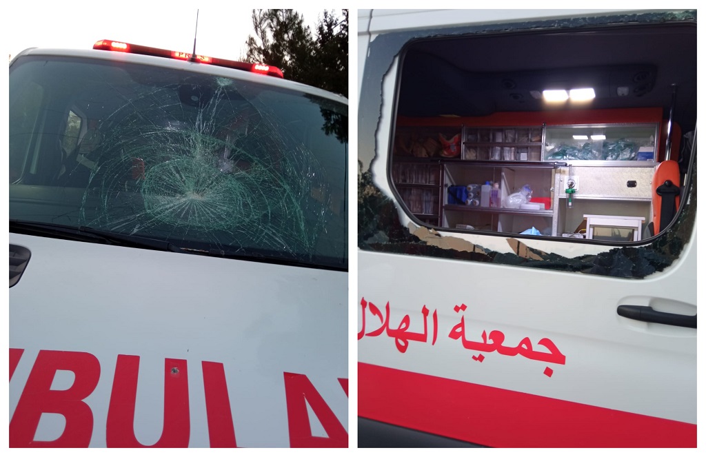 ‏La Croix‑Rouge exprime son inquiétude par l’attaque d’occupation et ses colons  contre une ambulance à Hawara 