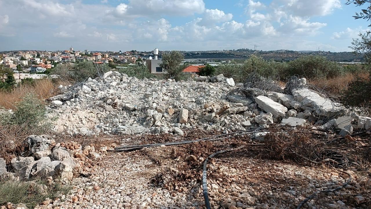(Mise à jour) Deux maisons démolie en construction au sud de Qalqilya et à Jérusalem 