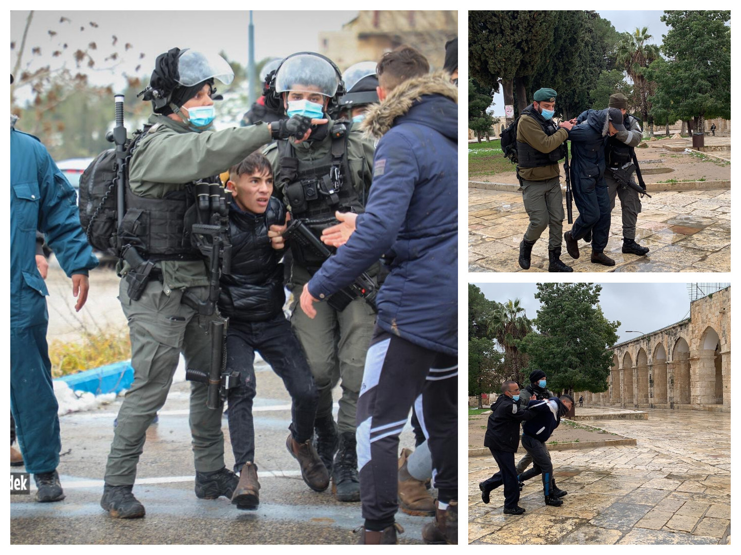 La police israélienne blesse et capture des citoyens Palestiniens de Jérusalem