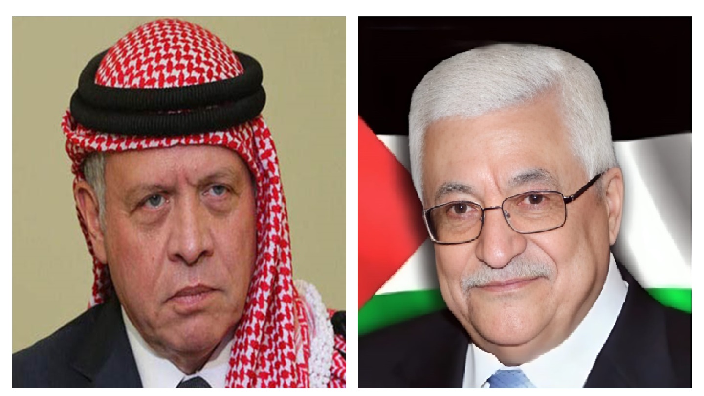 Le président Abbas félicite le roi Abdallah II à l’occasion de la fête de l’Indépendance de la Jordanie