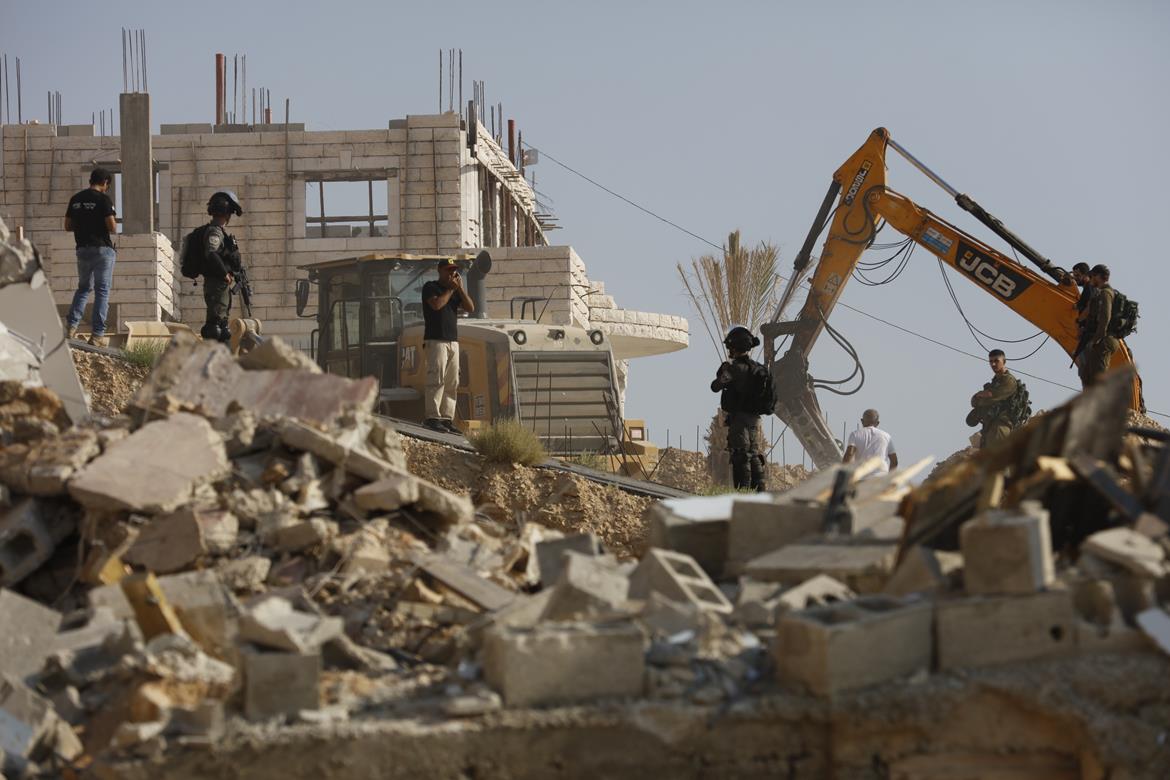 Huit maisons en construction démolies à l'ouest de Jéricho