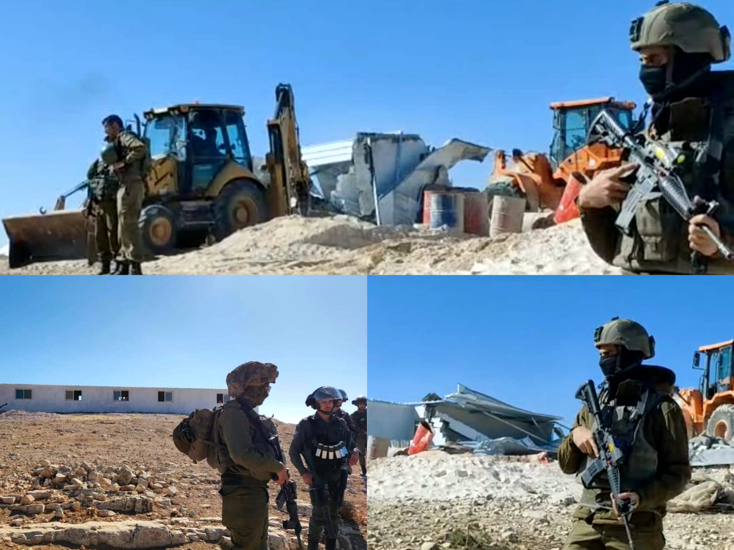 Les forces d’occupation détruisent une école à Masafer Yatta