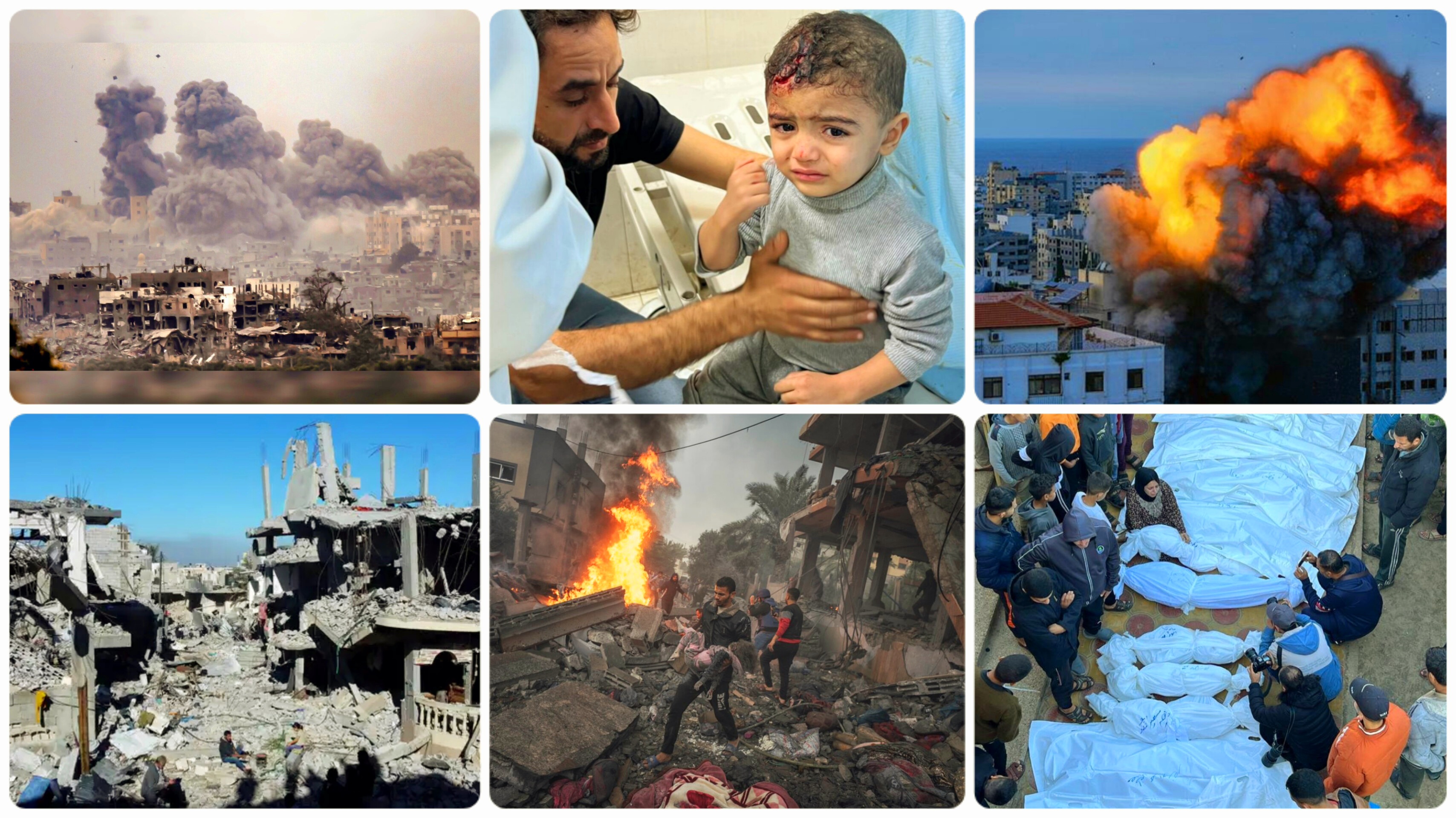 Les bombardements israéliens sur la bande de Gaza font des morts et de blessés