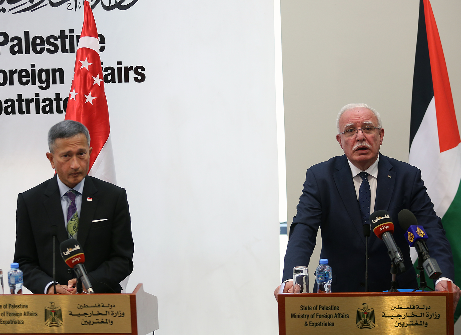 Al-Maliki informe son homologue singapourien de l’escalade des violations de l’occupation  