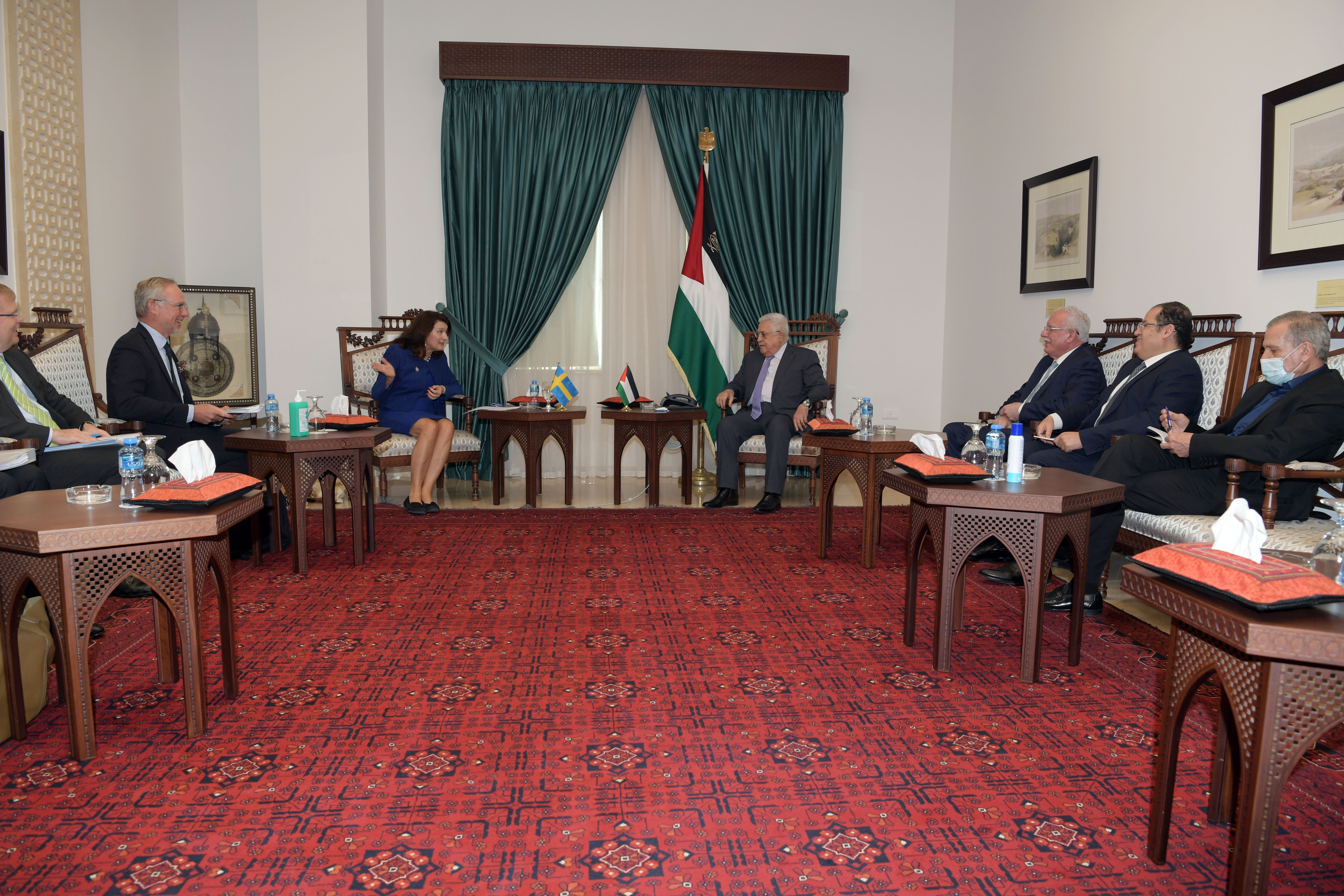 Le président Abbas accueille la ministre suédoise des affaires étrangères 