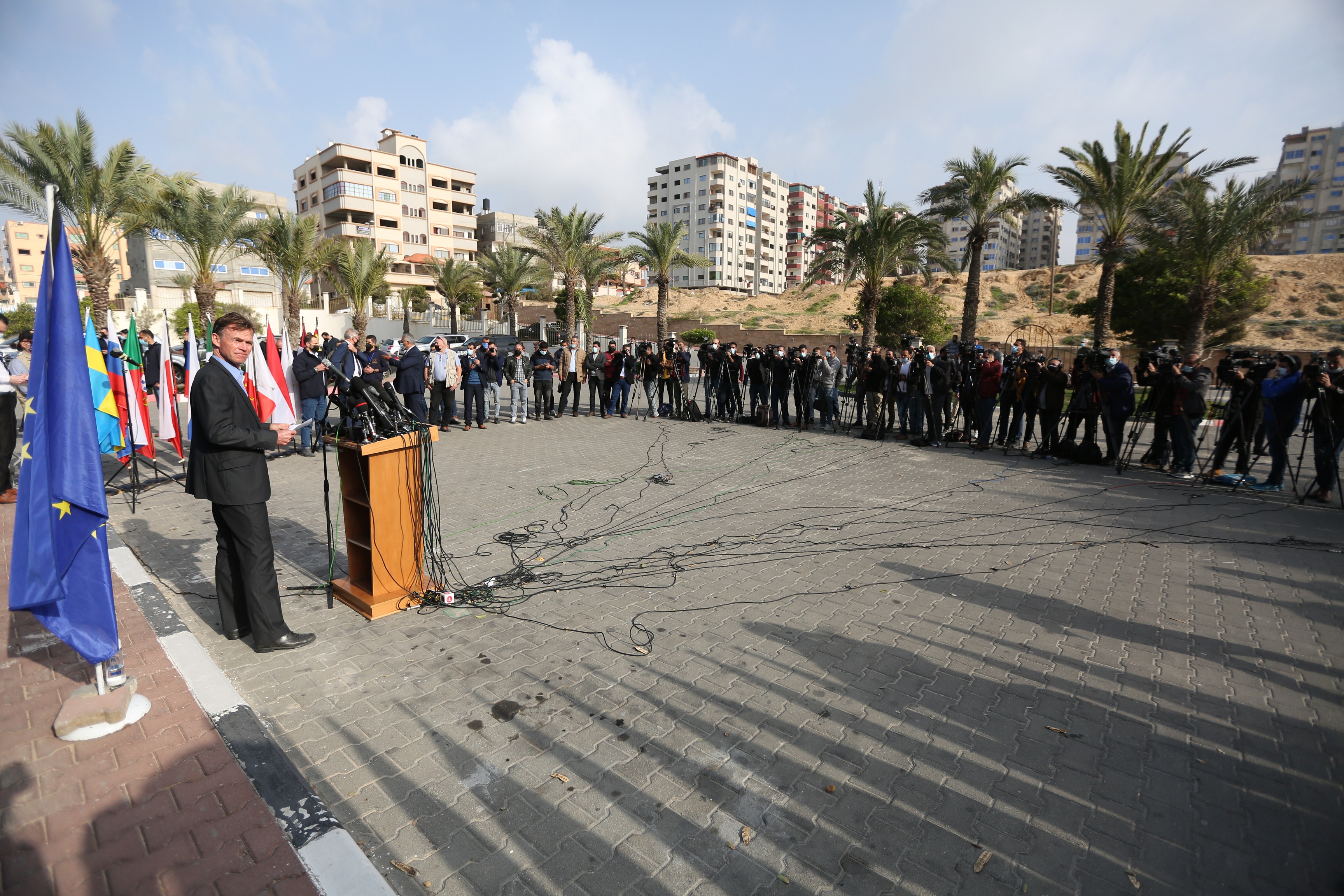 La délégation de l'UE informée de la situation difficile à Gaza  confirme son soutien à la Palestine