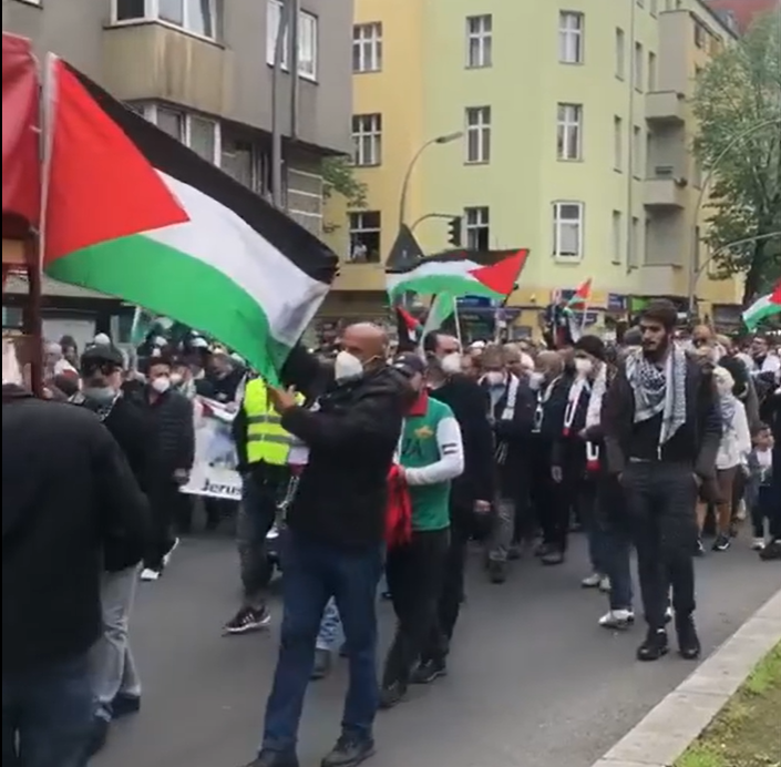 Une manifestation de masse à Berlin contre l'agression israélienne contre Gaza et Jérusalem 