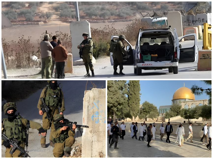 Barrage à Beit Fajjar, intrusion à Al-Aqsa et blessure par balle à Ram : Escalade des violations israéliennes