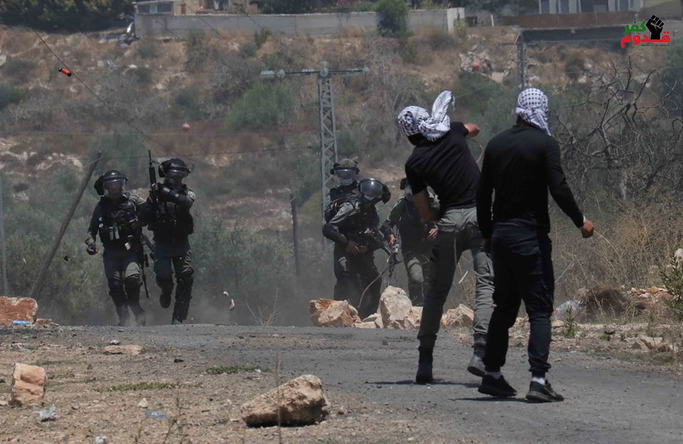 Répression de la marche hebdomadaire de Kafr Qaddoum par  l’occupation