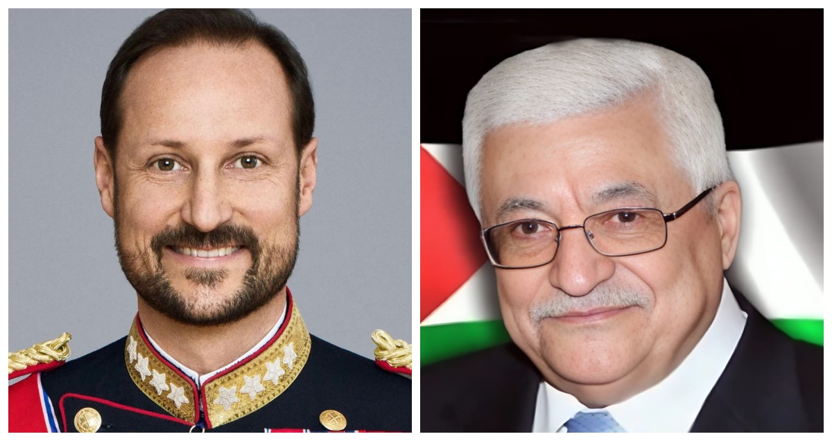 Mahmoud Abbas présente ses condoléances au nouveau roi de Norvège après le décès de Harald V