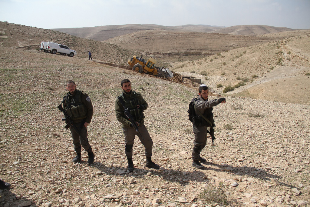Les forces israéliennes empêchent le tracé d’une route près de Jénine